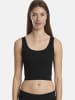 adidas Crop-Top Ripp Stretch in Schwarz