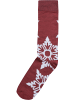 Urban Classics Urban Classics Unisex Christmas Snowflakes Socks 3-Pack in burgundy