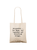 Mr. & Mrs. Panda Beutel Spruch Patenonkel Geschenk mit Spruch in Creme
