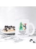 Mr. & Mrs. Panda Pott Pinguin Weihnachtsbaum mit Spruch in Transparent