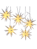 MARELIDA LED Lichterkette 3D Sterne auch für Außen L: 2,8m in weiß