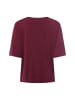 comma T-Shirt in bordeaux