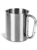 Normani Outdoor Sports Kochgeschirr, Tasse, Besteck, Teesieb in Silber