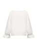 Betty Barclay Satin-Bluse mit U-Boot-Ausschnitt in Rohweiß