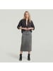 G-Star Raw Gewaschener Midi-Pulloverrock granite gd