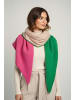 Faera Schal Colorblock modern warm in Grün