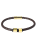 Adeliás Unisex Armband – Lederarmband aus Leder 21,5 cm in braun