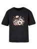 F4NT4STIC Tee Blumenstrauß Boho in schwarz