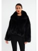 faina Faux Fur Jacke in Schwarz