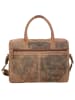 Greenburry Vintage Aktentasche Leder 41 cm Laptopfach nut brown