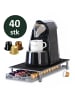 Cheffinger Kaffeekapsel Schublade für 40 Kapseln kompatibel mit Nespresso in Schwarz