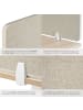 tectake Schreibtisch Trennwand Noisy inkl. 2 Befestigungsklemmen, beige