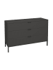 58 aufm Kessel KOMMODE Erna 119x45x82 Anthrazit matt Lack