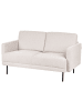Beliani 2-tlg Sitzgruppe BREDA in Beige/Schwarz