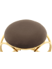 Kayoom Hocker Whitney in taupe - gold