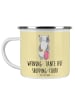 Mr. & Mrs. Panda Tasse Tante Shopping mit Spruch in Gelb Pastell