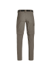 Maier Sports Zip-Hose Torid Slim in Braun