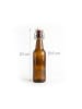 relaxdays 6x Flasche in Braun - 500 ml