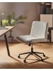 Beliani Bürostuhl GEDDES in Weiß/Schwarz - (W) 59 x (H) 85 x (L) 71 cm