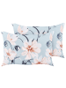 Beliani 2er-Set Gartenkissen APRICALE in Blau