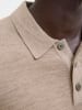 Jack & Jones Gestricktes Polo in Greige