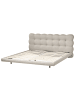 Beliani 2-tlg Doppelbett SOULISSE in Beige/Schwarz