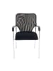 MCW Besucherstuhl Tucson stapelbar, 12x Stuhl, Sitz schwarz, Rückenfläche schwarz