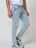 KOROSHI Regular fit stretch jeans. in blau