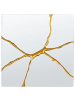 Beliani Wandspiegel COOLE in Gold - (W) 80 x (H) 80 x (L) 4 cm