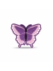 Belmil Velcro Rubber Patch Lavander- Rose Butterfly