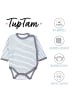TupTam Baby Langarm Wickelbody im 5er Set in blau/grau