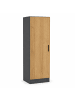 VCM  Mehrzweckschrank Büro Wohnzimmer Dilos 114 x 38 cm in Anthrazit / Honig-Eiche