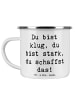 Mr. & Mrs. Panda Kaffeebecher Spruch Erster Schultag Motivation ... in Weiß