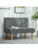 HOMCOM 2 Sitzer Sofa in Grau 110L x 62B x 85H cm