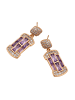 NAEMI Women Earrings in Rose Gold Violet