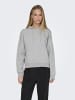 ONLY Kapuzenpullover in Light Grey Melange