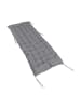 relaxdays Bankauflage in Grau - 190 x 70 cm