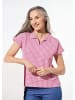 GOLDNER Shirt in pink / weiß / gemustert