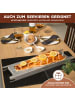 eluno Flammlachshalter 2er Set aus Edelstahl, ca. 16 x 60 x 4 cm (B/H/T)