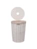 5five Simply Smart Wäschekorb, rund, 40 L in Weiß, (B) 32 x (H) 58 x (L) 32 cm