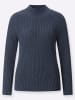 WITT WEIDEN Stehkragen-Pullover in rauchblau-meliert