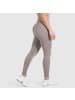 SMILODOX Kompression Leggings Amaze Ripp in Taupe