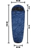 Normani Outdoor Sports Schlafsack-Regenüberzug SleeBag in Navy/Schwarz