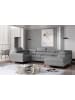 MF Design Esco Recamiere Rechts in Grau -  (L) 200 x (B) 336 x (H) 92 cm