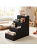 relaxdays Hundetreppe in Schwarz - (B)40 x (H)65 x (T)70 cm