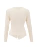 faina Women Sweater in Wollweiss