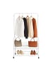 relaxdays Kleiderständer in Weiß - (B)90 x (H)165 x (T)30 cm
