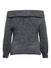 ONLY Carmakoma Strickpullover in Medium Grey Melange