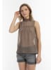 DreiMaster Vintage Damen Bluse in Oliv Wollweiss