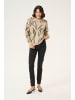 Kaffe Strickpullover KAbillie Loose fit in Feather Gray Mel/Dark Grey Mel